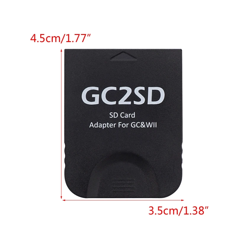 Adaptador convertidor lector tarjetas memoria ADWE GC2SD para accesorios adaptador tarjeta juego consola