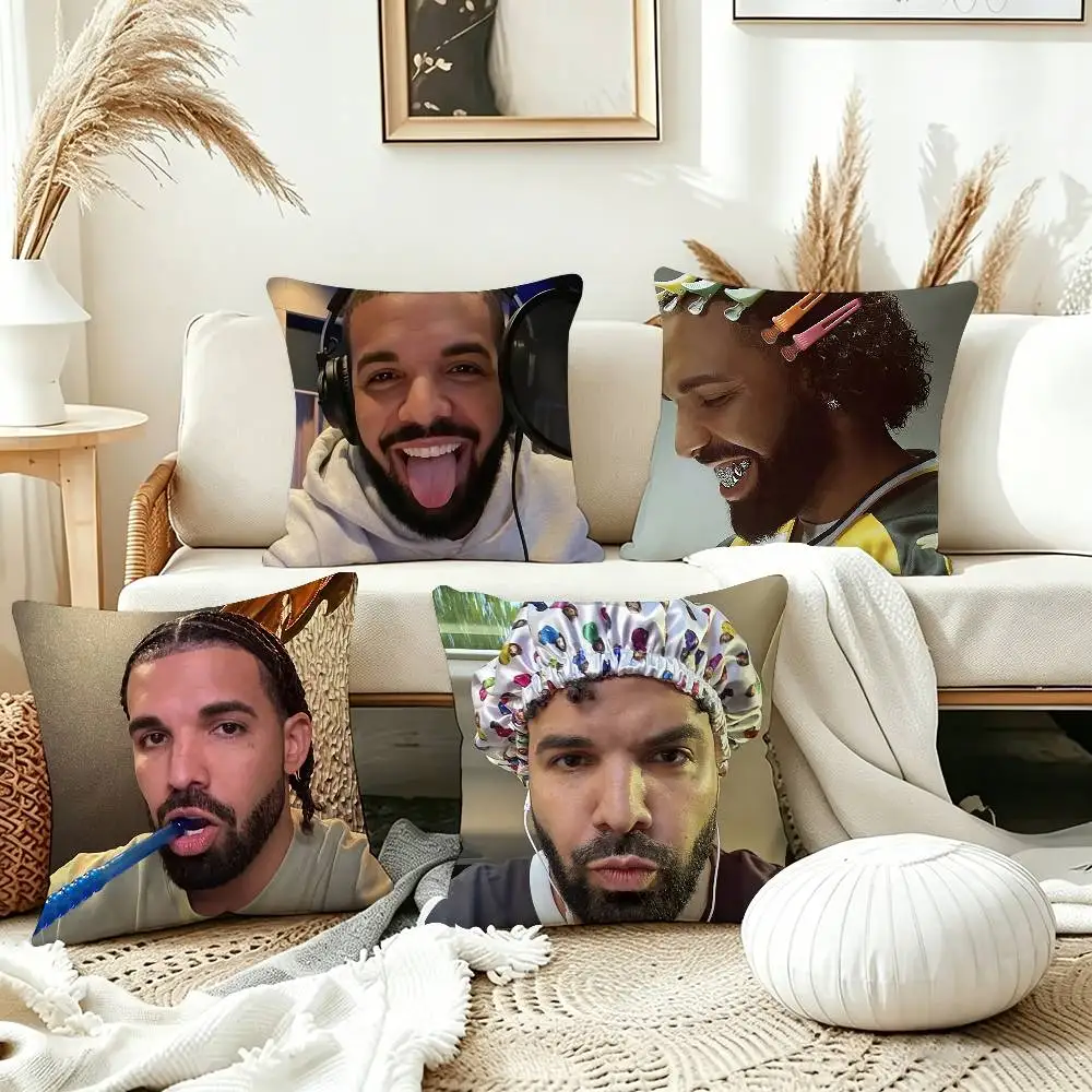 

Singer Rapper D-Drake Pillow Cover Sofa Cushion Cover Home Room Decoration Children Gift