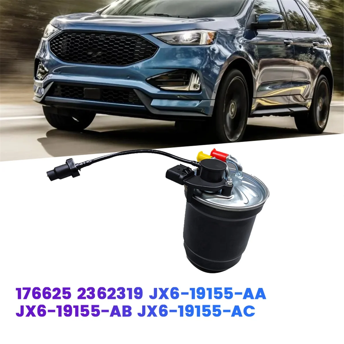 JX6-19155-AB Car Fuel Filter 176625 for Ford Kuga Focus MK4 1.5 2.0 2018- Diesel Filter 2362319 JX619155AA JX6-19155-AC