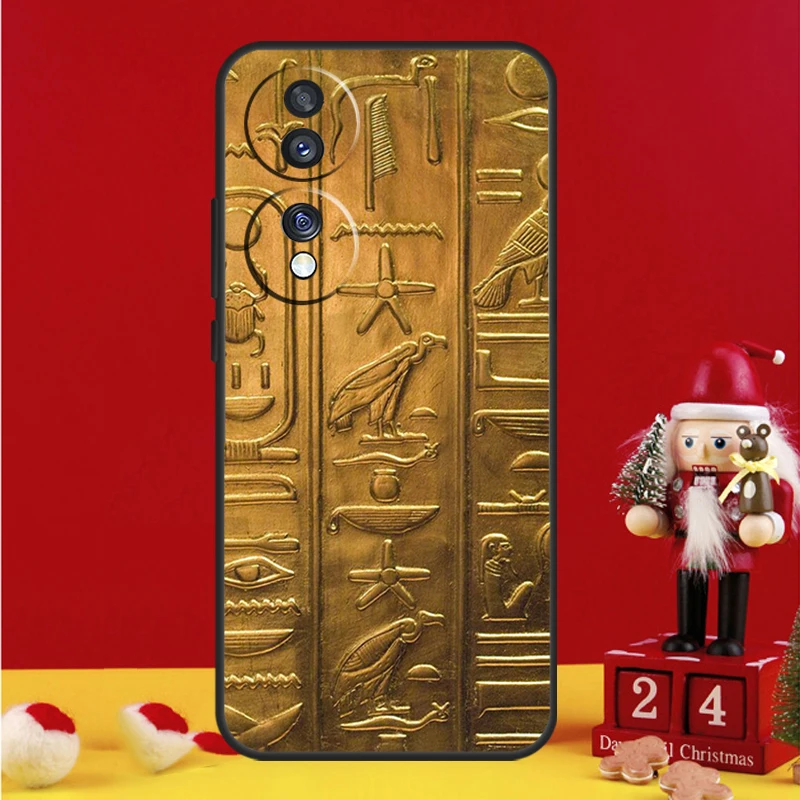  Egyptian Hieroglyphics Case For Honor X8b X9b X8a X9a X7a X6a X7 X8 X9 Honor 70 50 10 90 Lite Magic 6 5 Pro Cover