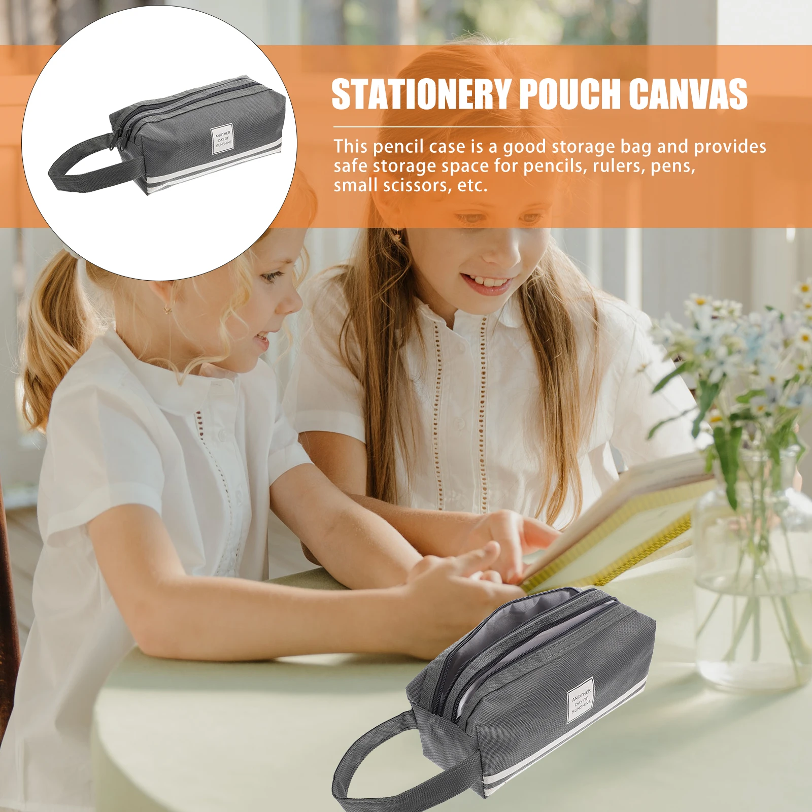 

Double Layer Case Large Capacity Portable Stationery Organizer For Students Kids Teachers Zipper Pencil Bag Pencil Holder Supply