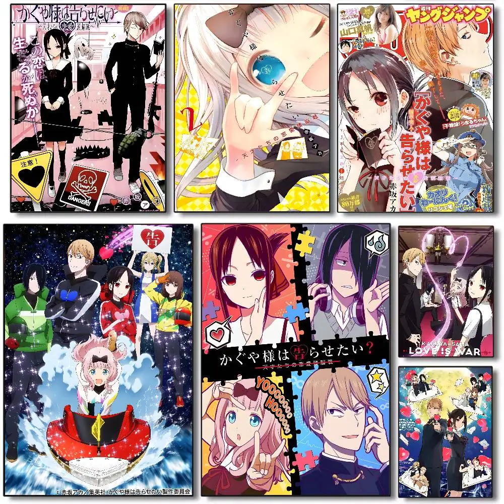 K-Kaguya Sama Love Is War Poster Art canvas HD aesthetic Printing Paper Wall Art for Living Room Bar fashion Home Decor