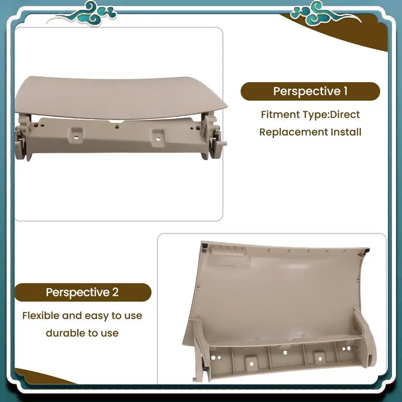 ABTU-Car الركاب Storagebox غطاء لوحة البيج 55440-0K040 LHD لتويوتا إنوفا 06-15 داش صندوق القفازات اللوحة العلوية 554400K040