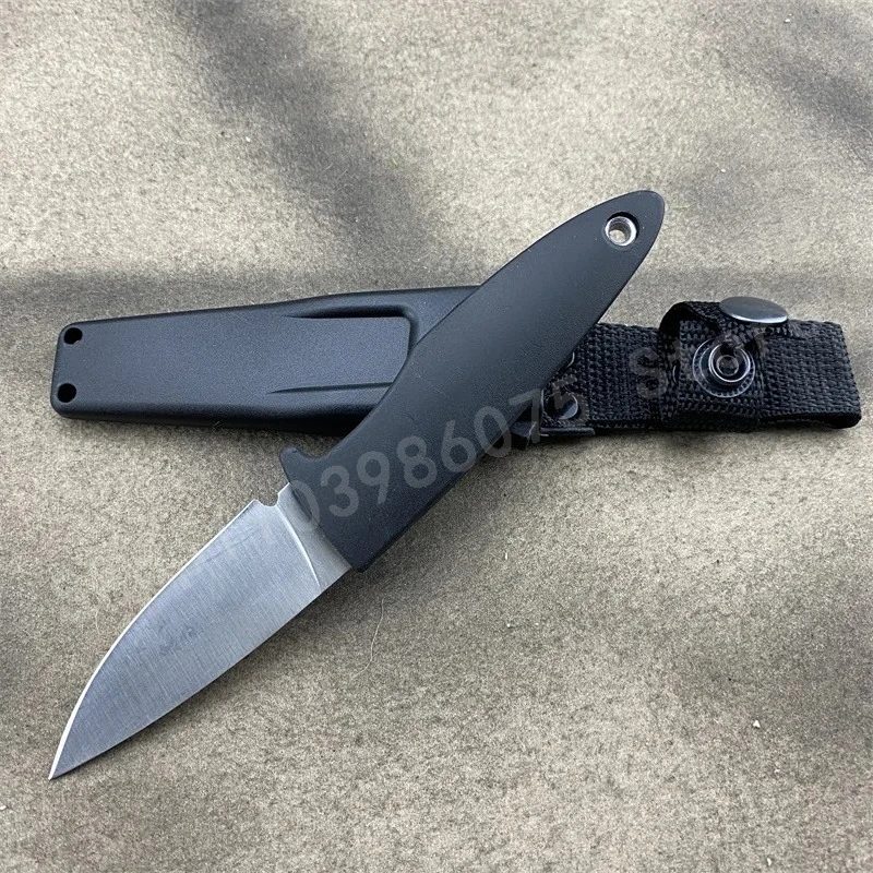 بعقب ملحومة سكين مستقيم 7Cr13Mov شفرة ABS مقبض بلاستيكي المحمولة المنزلية الفاكهة EDC حمل على سكينة أدوات هدايا الرجال #2