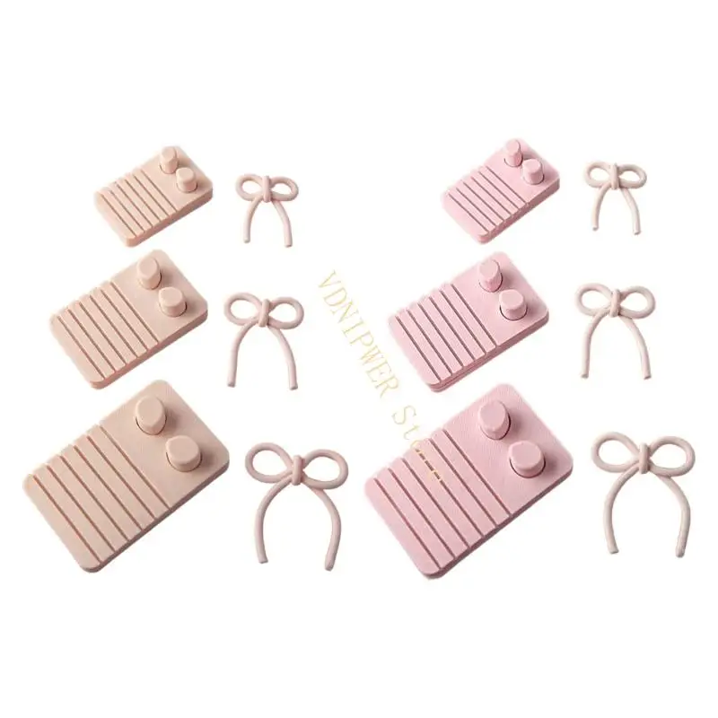 

Ergonomic Clay Earring Mould Set With Curved Line Template and Reusable Bowknot Pattern for Artistics Jewelry Crafting D08E