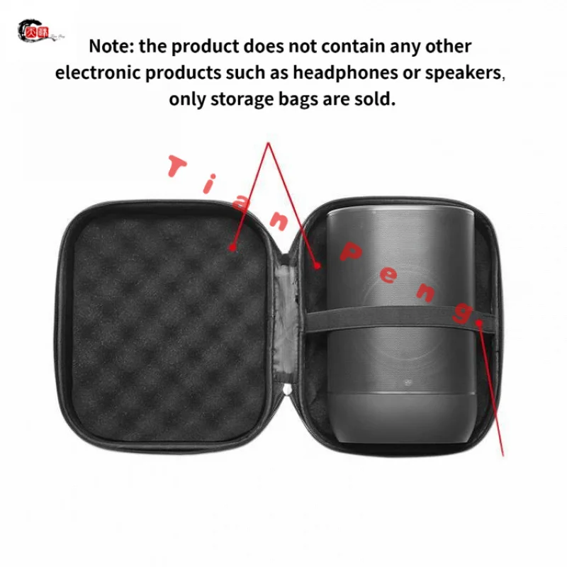For Sonos Move EVA Hard Case Waterproof Shockproof Dustproof Anti-Scratch Travel Carry Bag With Handle Soft Lining Pouch