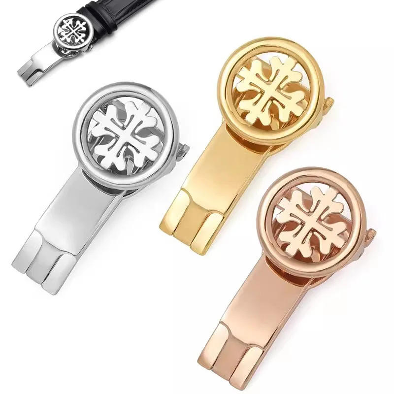 For Patek Philippe clasp Buckles Watch Stainless Steel Gold Silver Rose Gold 18MM 20MM Watchbands strap Clasps Belt Fold buckle