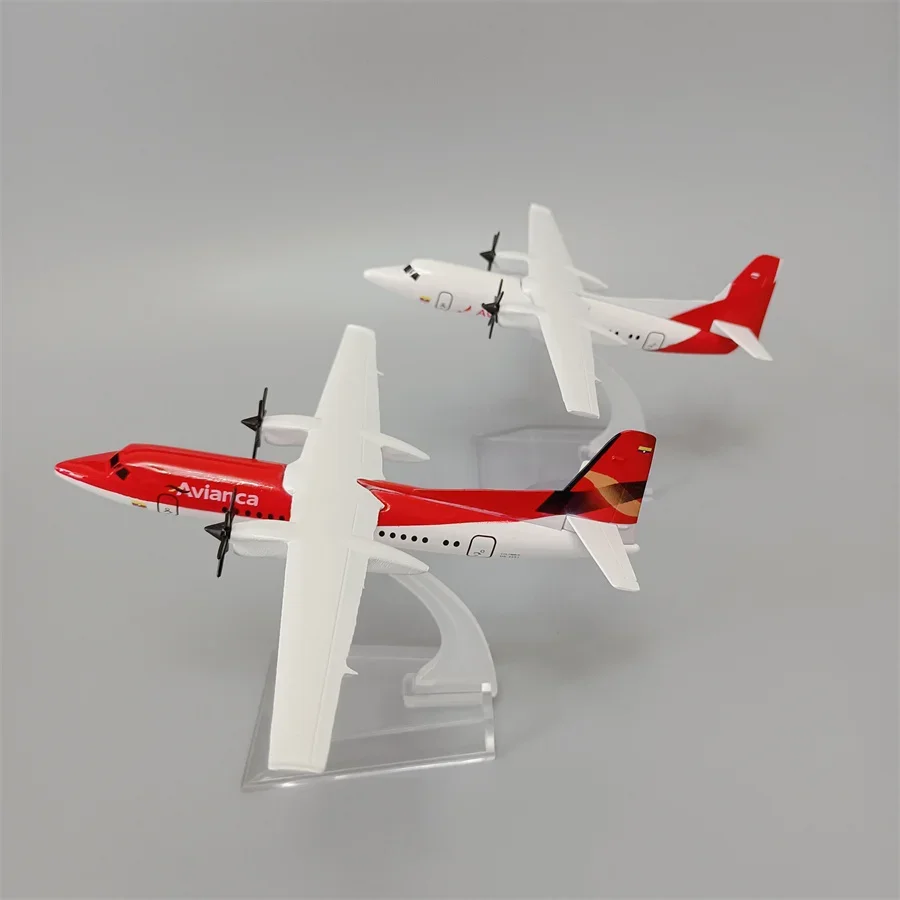 16cm Alloy Metal Air Avianca FOKKER FOK F50 Airlines Diecast Airplane Model FOK F-50 Airways Plane Model Aircraft Kids Toys