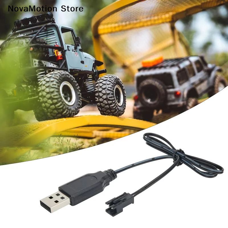 [NM]1Pcs RC USB Charger Cable For 3.7V Lithium Battery SM 2P Charging Cable For Car Aircraft Helicopter Toys Accessories[NM]