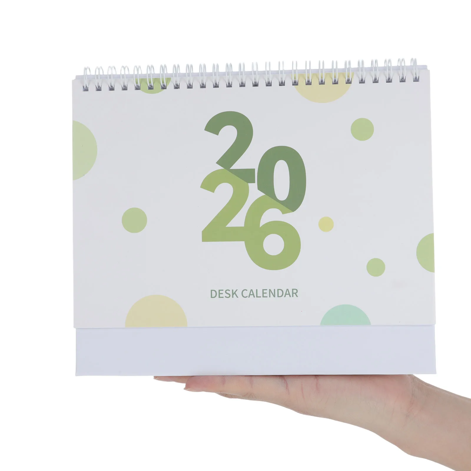 

12-Month 2026 Desk Calendar: Foldable Standing Daily Planner Thick Paper Yearly Organizer Habit Tracker Modern Desktop Notepad