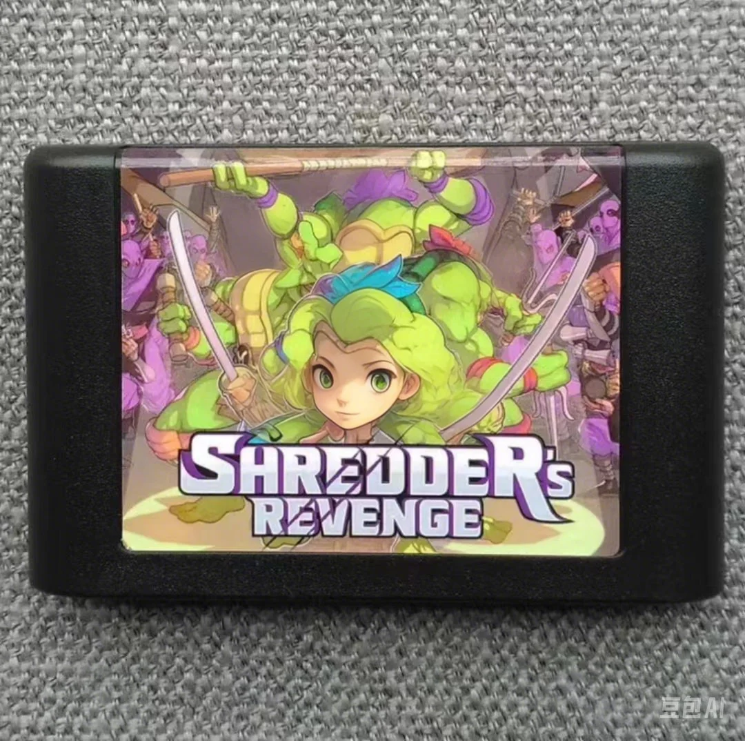 SOR2 Shredder's Revenge 16Bit Game Card For Mega Drive Genesis