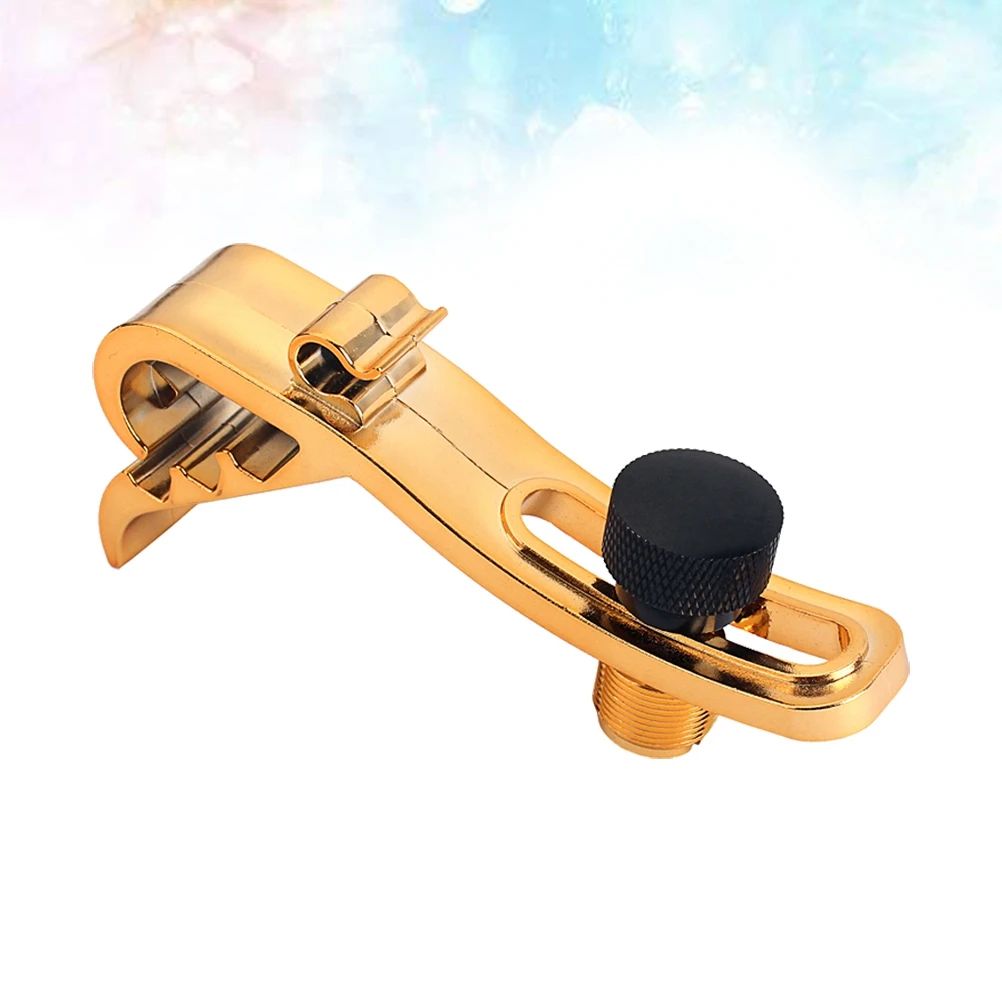 

Plastic Stage Drum Clamp Shockproof Adjustable Microphone Mic Rim Clips Holder Rim Mount Kit (Golden)