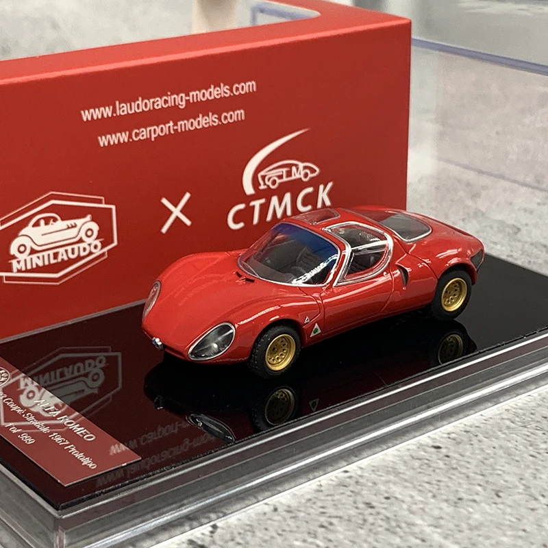 

ALFA ROMEO 1:64 33 Coupe Stradale 1967 Alloy Car Diecasts & Toy Vehicles Car Model Miniature Scale Model Car Toys For Children
