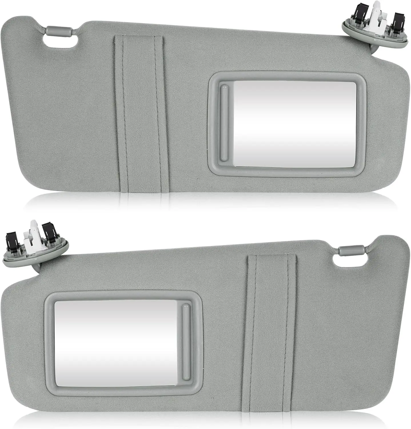 

Левый и правый солнцезащитные козырьки с подсветкой для Toyota Camry 2007-2011 с люком, серые, для водителя и пассажира, на замену