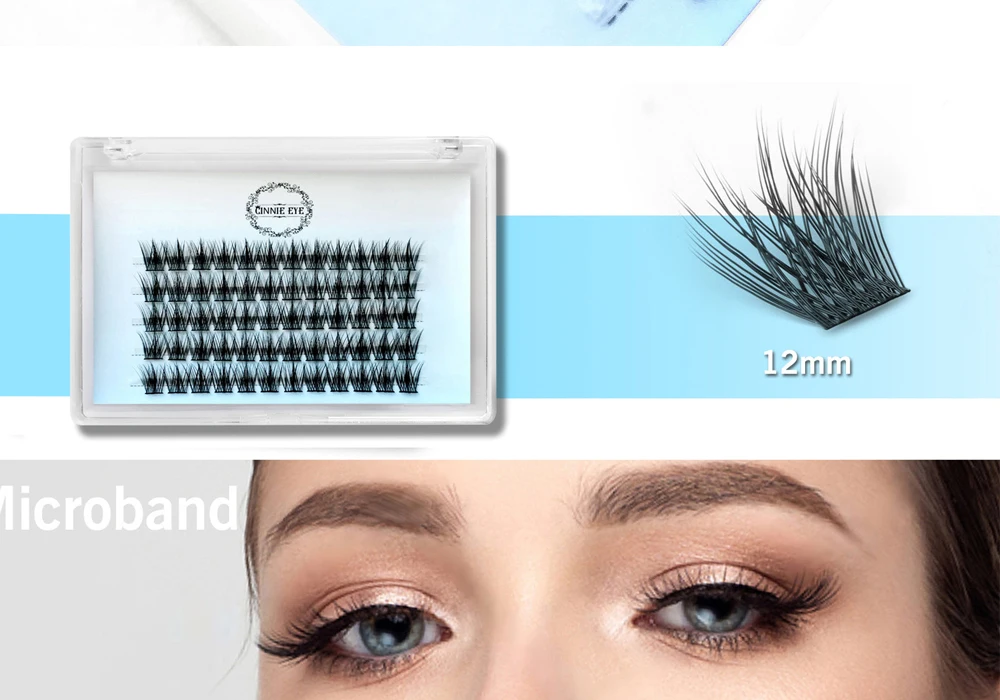 Neue Cluster Bundles DIY individuelle Wimpern verlängerung vorgefertigte Volumen Wimpern fächer 50d 6d 5d wispy falsche Wimpern Puppe Fuchs Auge – Detail 13