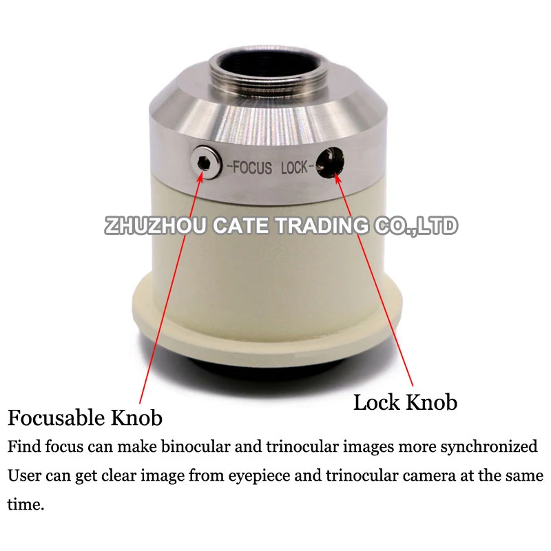 Imagem -04 - Microscópio Focusável Adaptador Câmera 0.35x 0.55x 1x c Mount Adaptador de Acoplador para Nikon Microscópio Trinocular