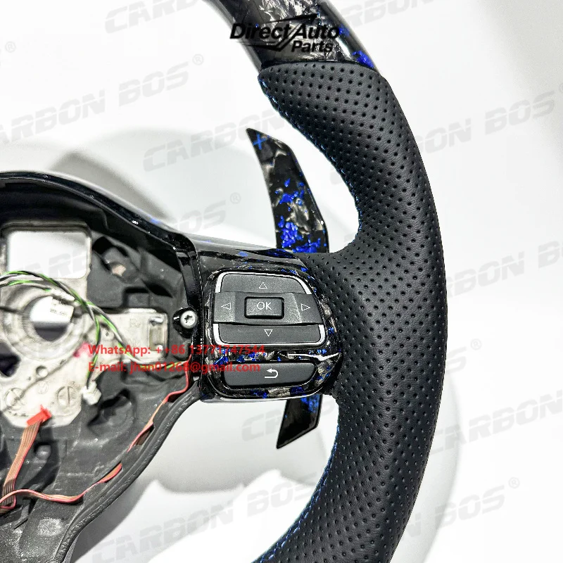 Suitable for Mk6 Golf 7 MK7 Golf MK5 GTI Factory Direct Sales Customizable Carbon Fiber Personalized Steering Wheel