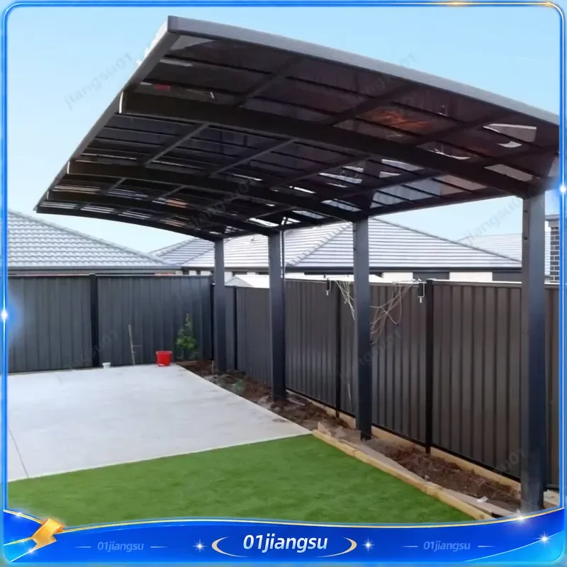 Aluminum Acrylic Carport Canopy Independent Installation Rainproof Car Shelter for Backyard Garden Balcony Patio Parking