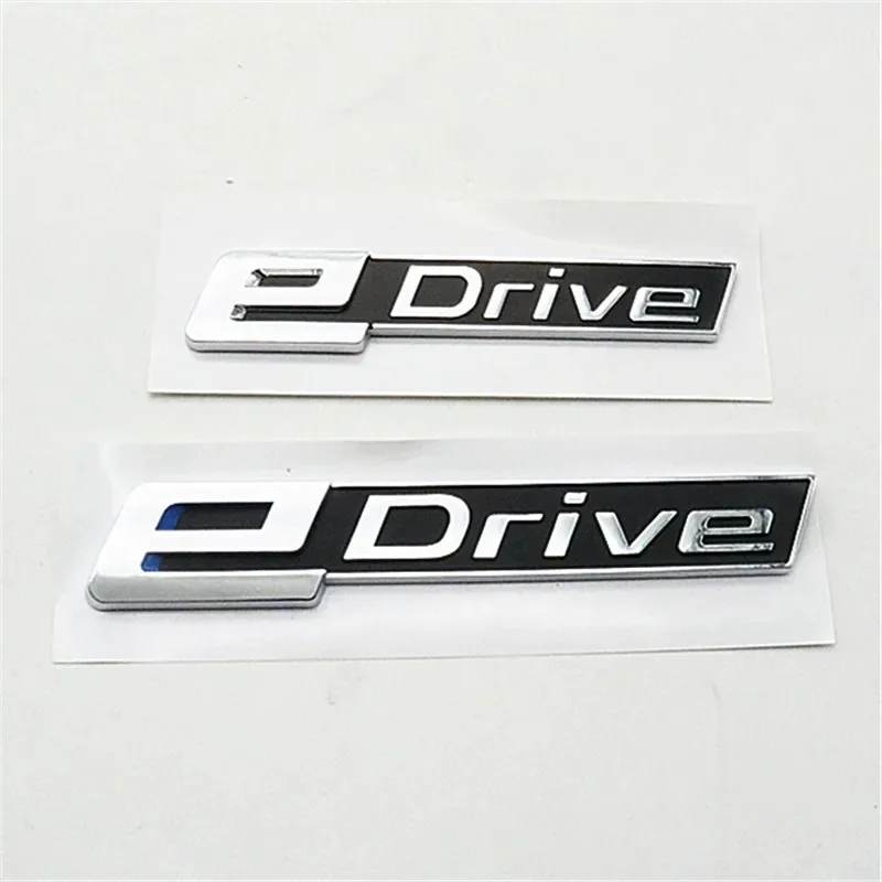 3D ABS eDrive Emblem Car Side Fender Sticker Rear Tail Letter Badge Trunk Logo For X1 X3 X5 X6 x7 i8 i3 e Drive Accessories