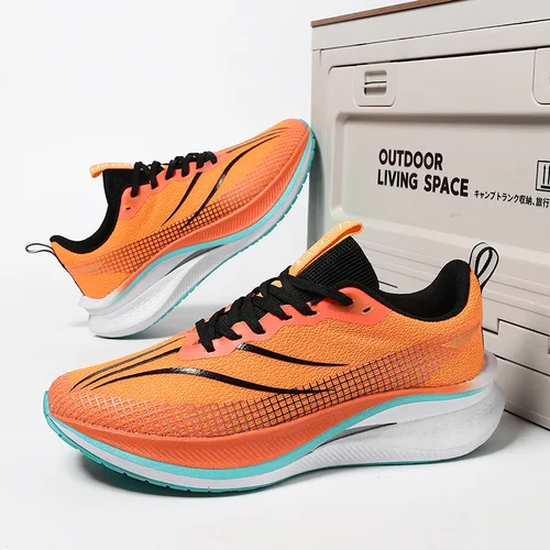 여성용 2024 캐주얼 스포츠 싱글 슈즈, 트렌디 플라이 니트, 패션 러닝화, 여름 신상 