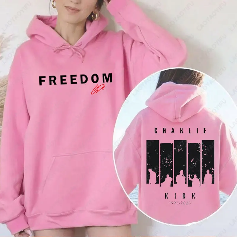 Felpa con cappuccio a maniche lunghe Charlie Kirk Una camicia True Patriot Felpa conservativa Attivista politico Pullover Felpe con cappuccio grafiche unisex