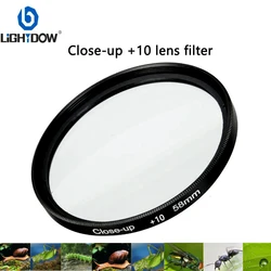 Lightdow Macro Close Up +10 Lens Filter 49mm 52mm 55mm 58mm 62mm 67mm 72mm 77mm 82mm for Canon Nikon Sony Cameras