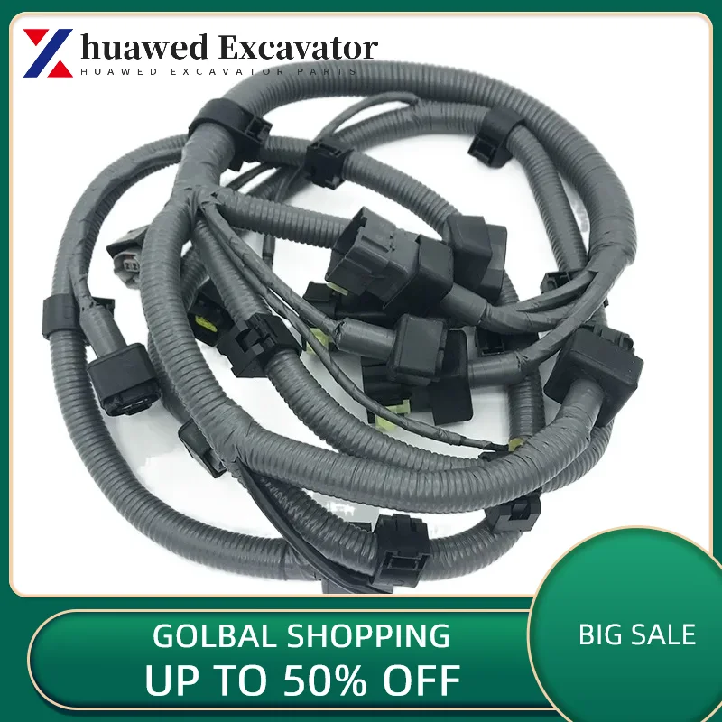 Excavator Accessories For Kobelco Sk200/210/250/260-8 Ultra 8 Hino J05 Engine, All Vehicle Wiring Harness