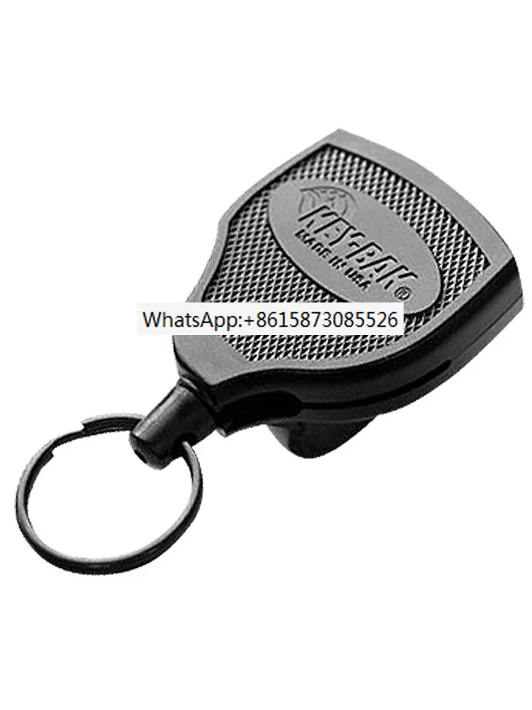 

American key-bak/s48k automatic telescopic key chain Kevlar rope safety anti loss telescopic car key chain