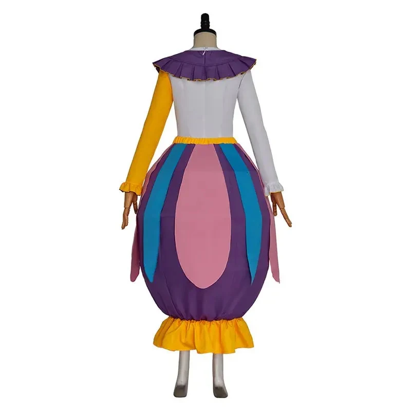 

w;3'c\6,b'Movie Beauty Mrs Potts Long Sleeves Colorful Dress Hat Halloween Carnival Cosplay Tea Pot Outf7;m/8\f;