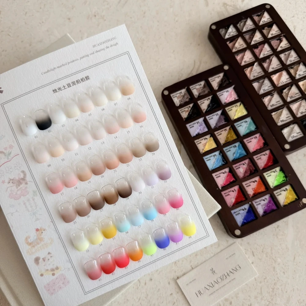 24Colors Patting Painting Gel Nail Polish Blooming Transfer Design UV LED Soak Off Gel Varnishes Gradient Pat Gel Palette