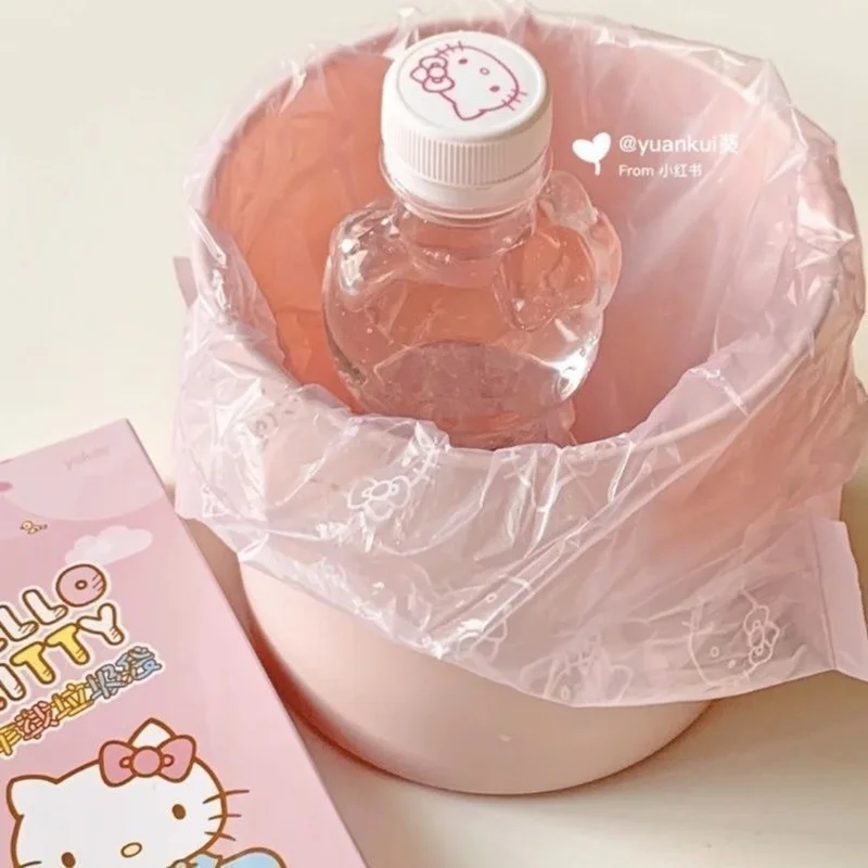 Neue Sanrio HelloKitty Kreative Rosa Nette Einfache Auto Müll Tasche Einweg Küche Kunststoff Tasche Tragbare Schreibtisch Müll Lagerung Tasche