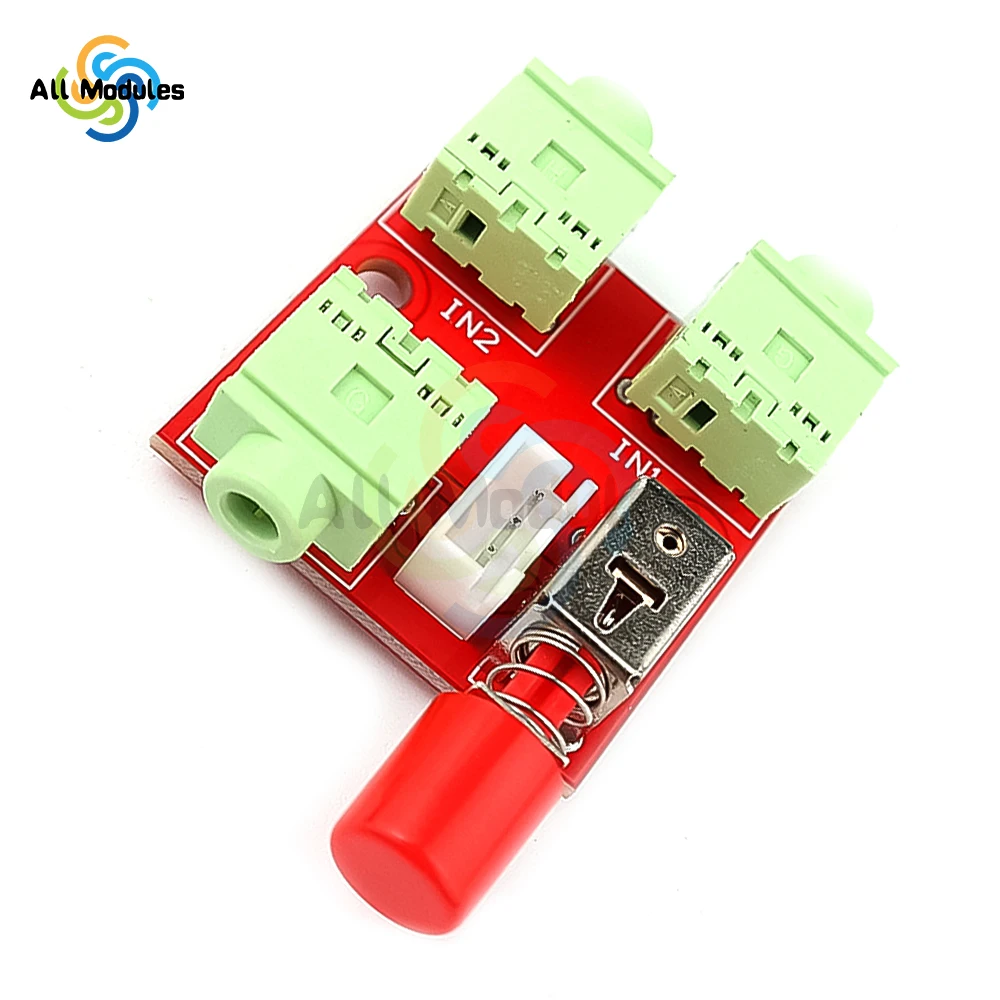 3.5mm Audio Switcher 2 Input 1 Output / 1 Input 2 Output Audio Splitter Switcher Audio Switcher Module