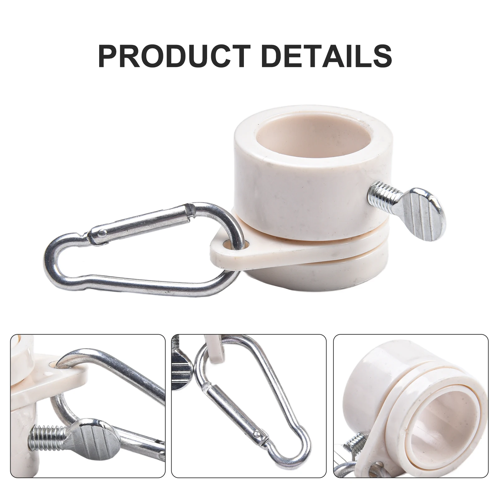 Mounting Rings Rotating Ring Garden Parts Rotating Clamp 2 Pcs Attachment Flag Mounting Rings Flag Poles Flagpole