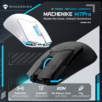 Wireless Gaming Mouse Machenike M7 Pro PAW3395 26000DPI 74g RGB For Laptop PC Mouse Gamer Kailh Switch Programmable Rechargeable