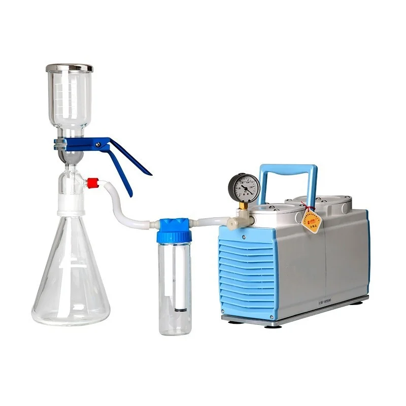 Yüksek Kaliteli 1l/2l Biyoloji Laboratuvar Züccaciye Ptfe ve Borosilikat Cam Filtre Plakalı Mikro Parçacık Filtreleme Düzeneği