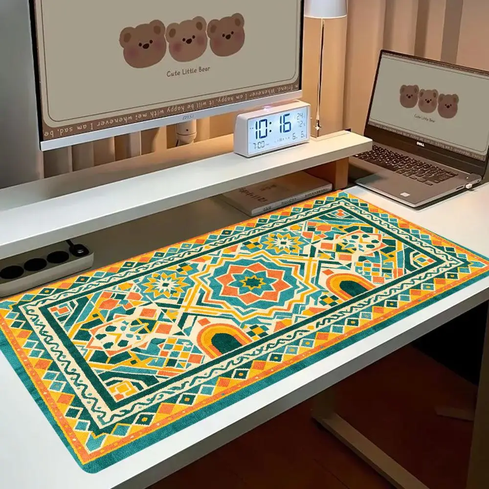 Zodiac Astrology Wheel Rug Desk Mat Mousepad Non Slip Base For Mystical Office Home Decor