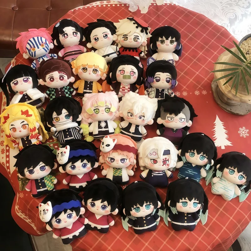 In Stock Demon Slayer Cotton Plush Doll 10cm Cute Anime Toy Giyuu Tomioka Sabito Mitsuri Kanroji For Anime Fans Collection Gift