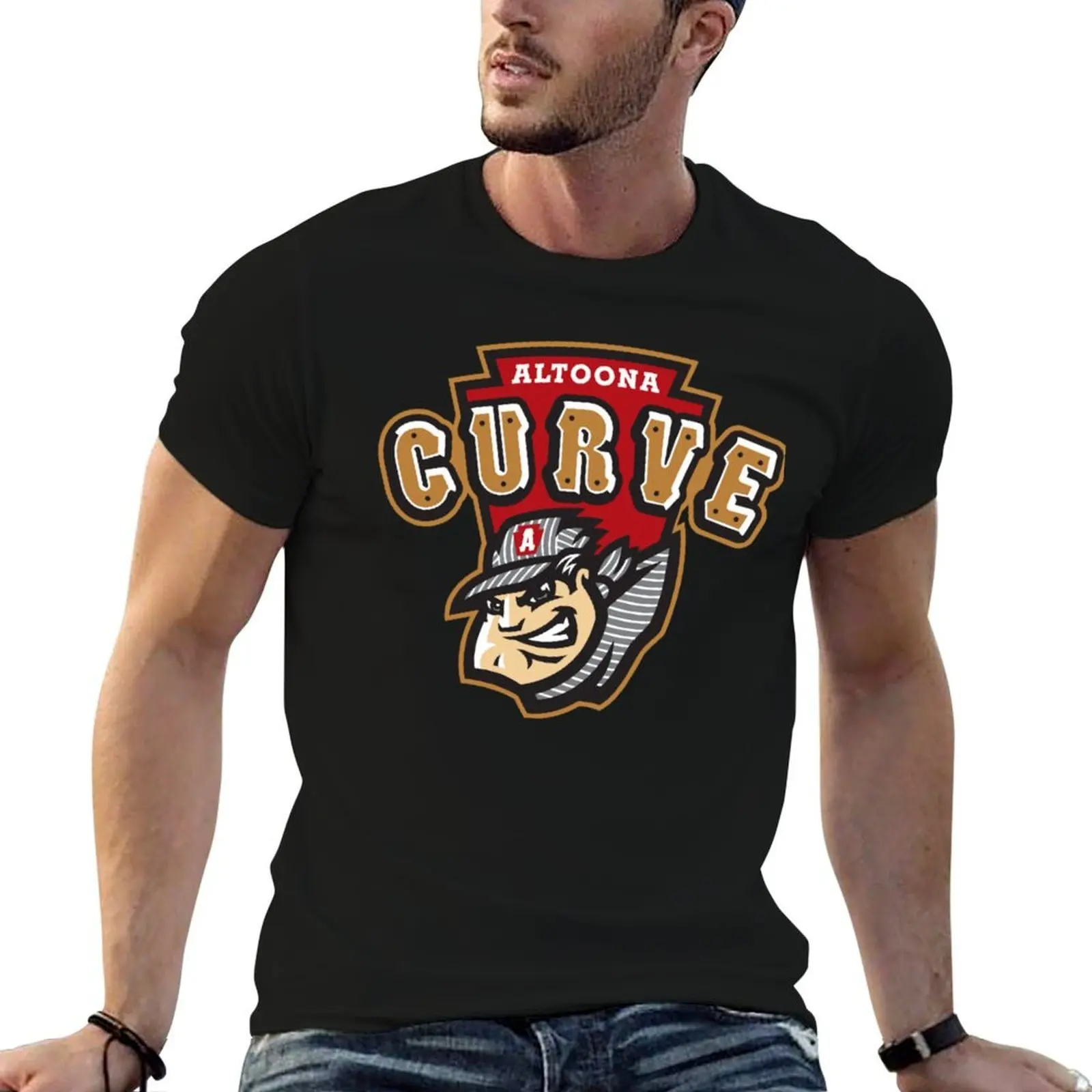 Curve of Altoona T-Shirt Blouse basketball graphic tees Men's clothing