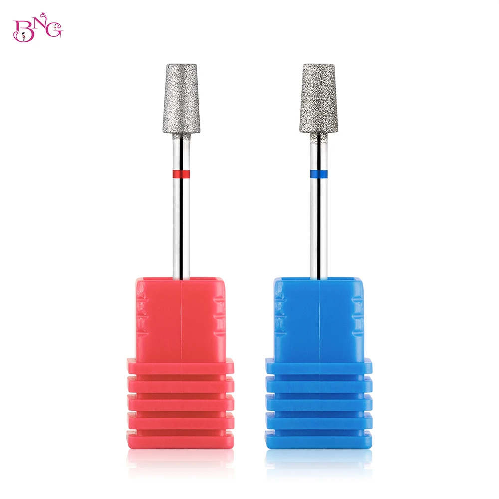 Nail Bits for Electric Drill Large Tapered Barrel Cuticle Cutters Diamond Nail Dril Bits Manicure Milling Cutter Nail Accessory