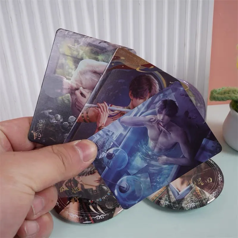 Vendita calda Love And Deep Space Blind Box 75mm Doppio flash Badge Blind Draw Bag Guzi Anime Regalo periferico
