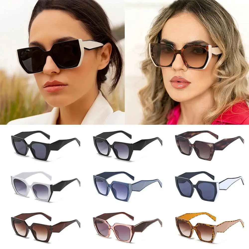 Oversized Cat Eye Sunglasses Vintage Retro Square Sun Glasses UV400 Protection Beach/Travel/Streetwear Eyewear for Women & Men