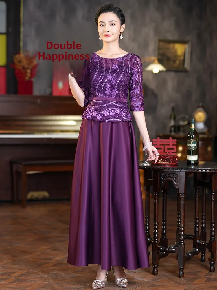 

Elegant Red Wedding Dress for Mother of the Bride 2026 New Style Wedding Banquet Outfit Suitable for Engagement And Daily Wear