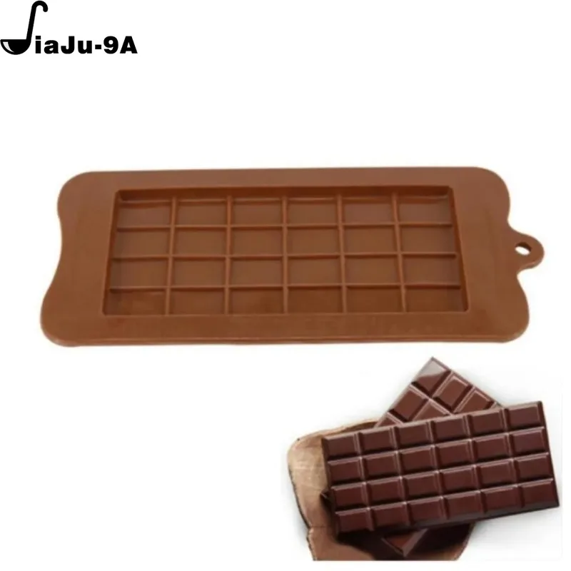 Chocolate Mold 24 Cavity Cake Bakeware Kitchen Baking Tool Silicone Candy Maker Sugar Mould Bar Block Ice Tray Cake Tool