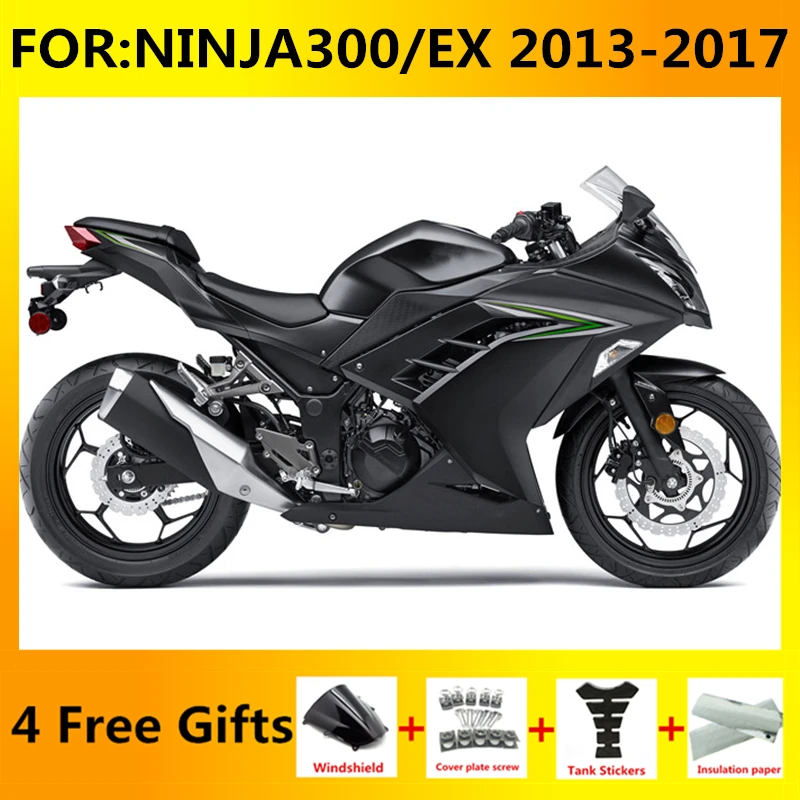 

New ABS Motorcycle Fairing kits Fit for ninja EX 300 EX300 ZX300R ninja300 2013 2014 2015 2016 2017 fairings kit set green black