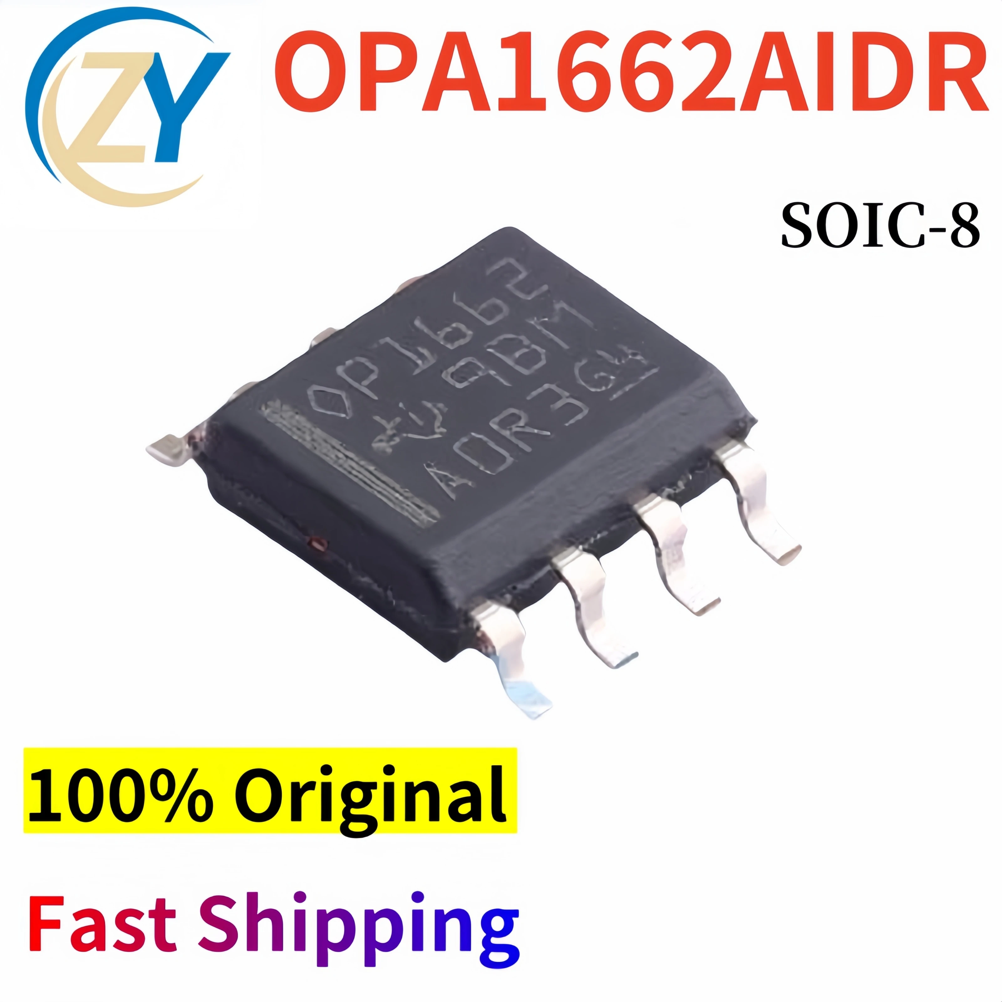 (2pcs) OPA1662AIDR Audio ICs OPA1662 22MHz SOP-8 100% Original Quality & In Stock