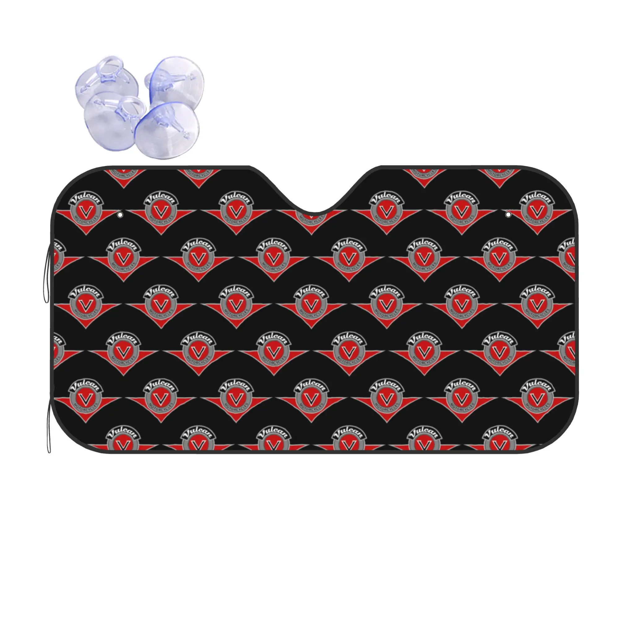 Vulcans Motorcyle Car Front Windshield Sun Visor UV Protection Car Sun Shade Heat Insulation Cover  Aluminum Foil Car Sunshade