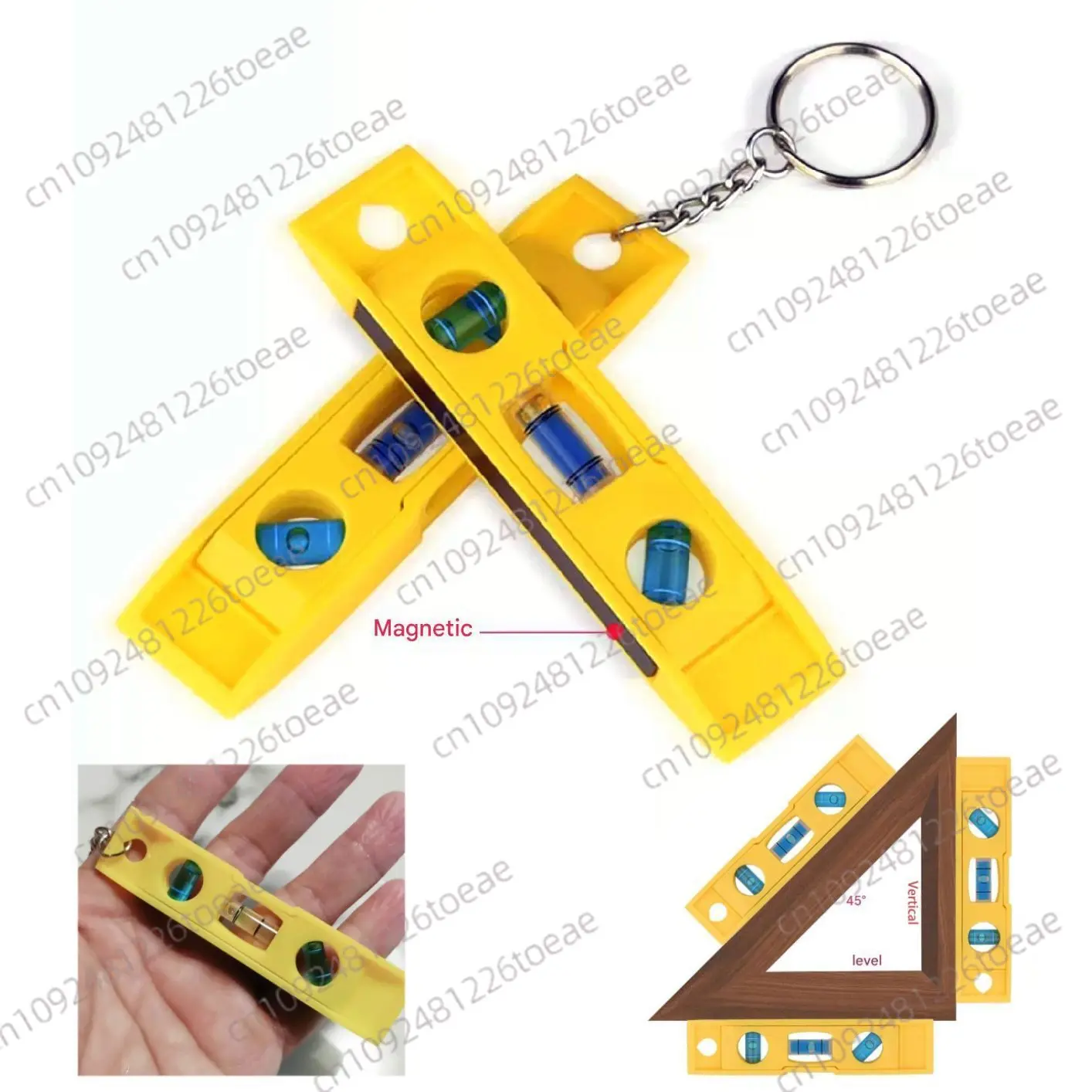95mm Portable Magnetic Mini Spirit Level for Furniture Appliance Installation