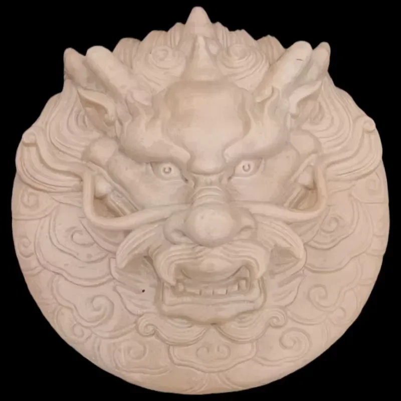 Customized Outdoor Garden Animal Head Wall Pool Waterfall Fountains Limestone Statue Decor Sculpture