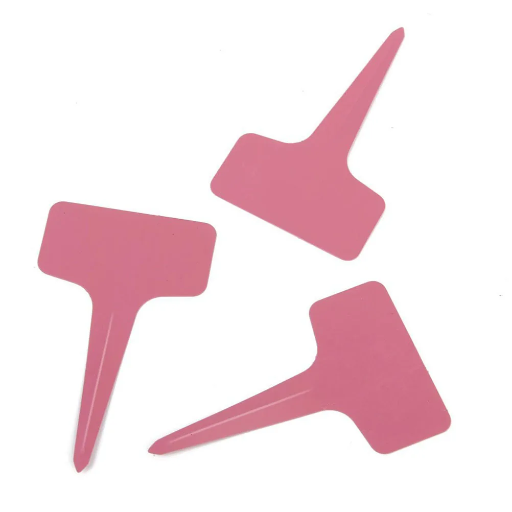 

100Pcs Plant Markers 6x10cm -Shaped Plastic Labels Uv Resistant Garden Tag for Indoor Outdoor Plants