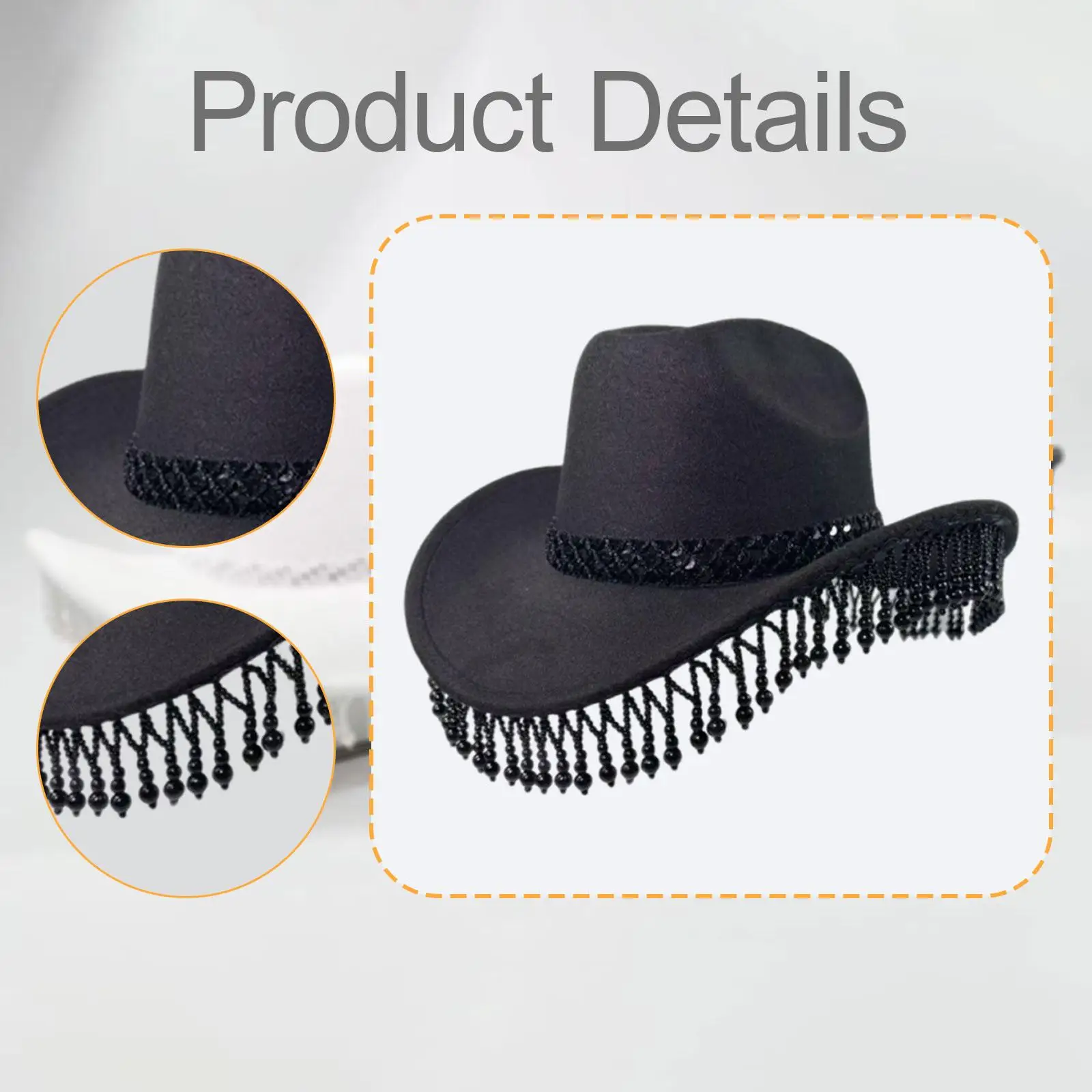 قبعة رعاة البقر الغربية للبالغين قبعة راعية البقر لأداء حفلات الخطوبة